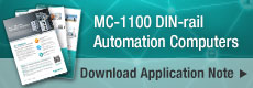 MC-1100 DIN-rail Automation Computers Applications